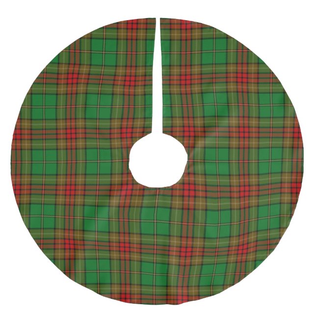 Cavan County Irish Tartan Julgransmatta Borstad Polyester (Framsidan)