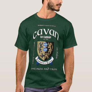 Cavan Ireland Vapensköld Jackar av Arm T Shirt