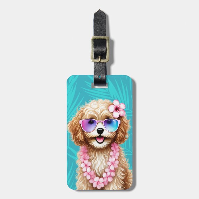 Cavapoo Bagage Tag Bagagebricka (Vertikal Framsida)