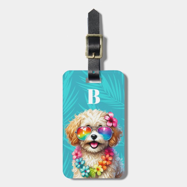 Cavapoo Bagage Tag Bagagebricka (Vertikal Framsida)