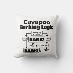 Cavapoo Barking Logic Kudde