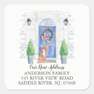 Cavapoo Blue Door Nyare adress etikett