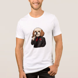 Cavapoo Don – Bella Canvas Tri-Blend Mafia Dog Art T Shirt
