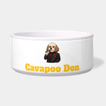 Cavapoo Don – Mafiahund Gentleman Illustration