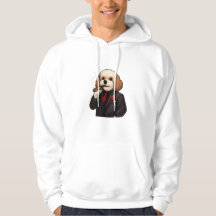 Cavapoo Don – Rolig Mafia Hund Hoodie