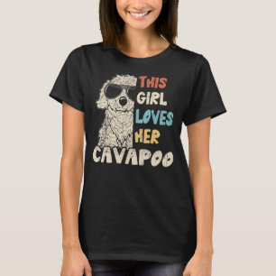 Cavapoo Girl Coola Vintage Retro for Hund Mamma T Shirt