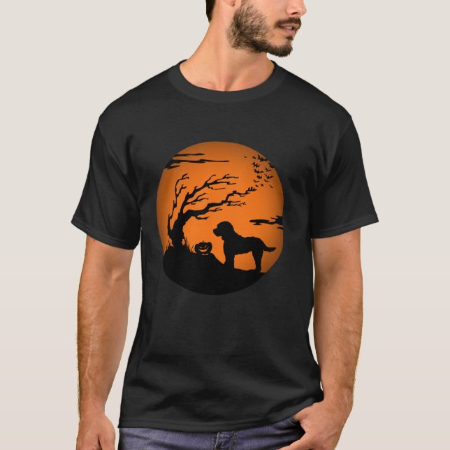 Cavapoo Halloween T Shirt (Framsida)