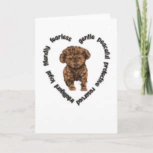 Cavapoo Hund älskare Cavapoo Mamma Cavoodle Hundäg Kort