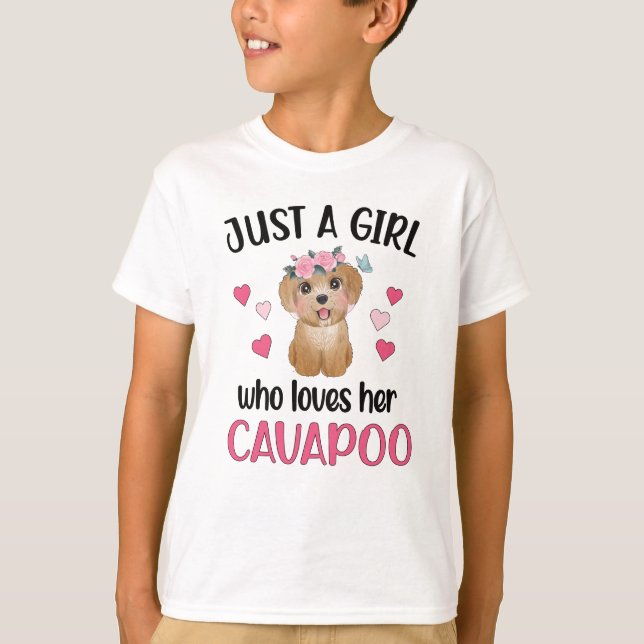 Cavapoo Hund Cavoodle Hund älskare Cavapoo Mamma T Shirt (Framsida)