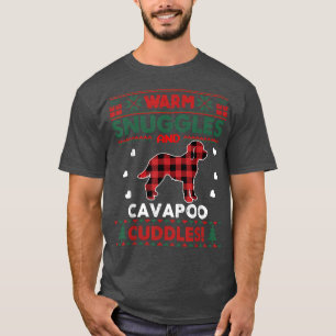 Cavapoo Hund jul Pajama Hund Julafton Ugly Christm T Shirt