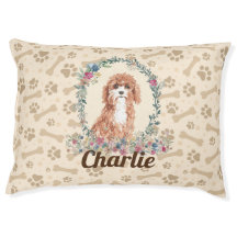 Cavapoo Hund Paw Print & Hund Bone Cute