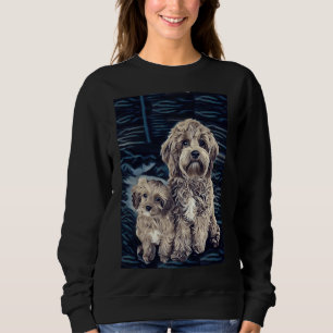 Cavapoo Hundar Adworthy Pet Pudel Cute Puppy T Shirt