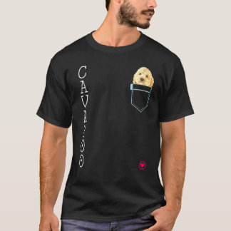 Cavapoo in Pocket Puppy Hund Cute Pudel Kor T Shirt