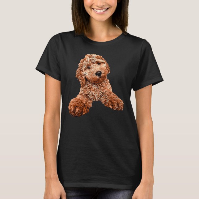 Cavapoo Labradoodle Goldendoodle Pudel Mix T Shirt (Framsida)