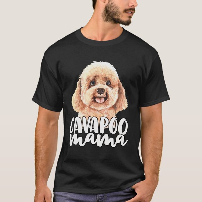 Cavapoo Mamma T Shirt (Framsida)