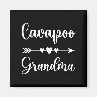 Cavapoo Mormor Rolig Cavapoo Hundälskare Present Magnet