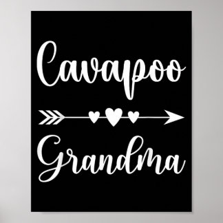 Cavapoo Mormor Roligt Cavapoo Hundälskare Present Poster