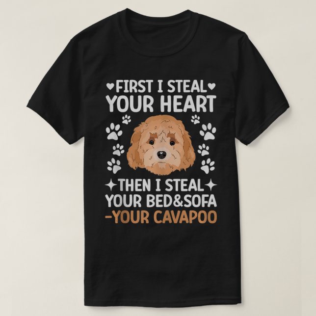 Cavapoo Owner Funny Cavapoo Pappa Cavapoo Mamma T Shirt (Design framsida)