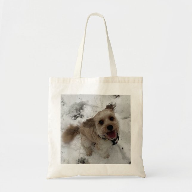 Cavapoo Tote Bag Tygkasse (Framsidan)