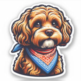 Cavapoo Vinyl Hund Sticker Klistermärken