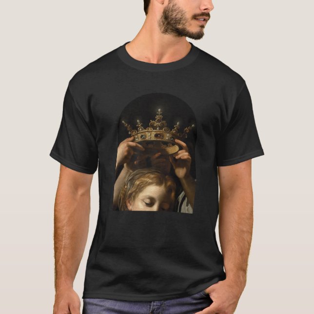 Cavarozzi Virgin med Änglar, Christian Renaissanc T Shirt (Framsida)