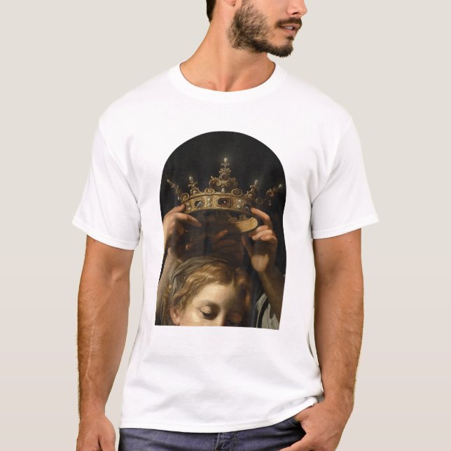 Cavarozzi Virgin med Änglar, Christian Renaissanc T Shirt (Framsida)