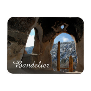 Cavate boning, Bandelier medborgaremonument, NM Magnet