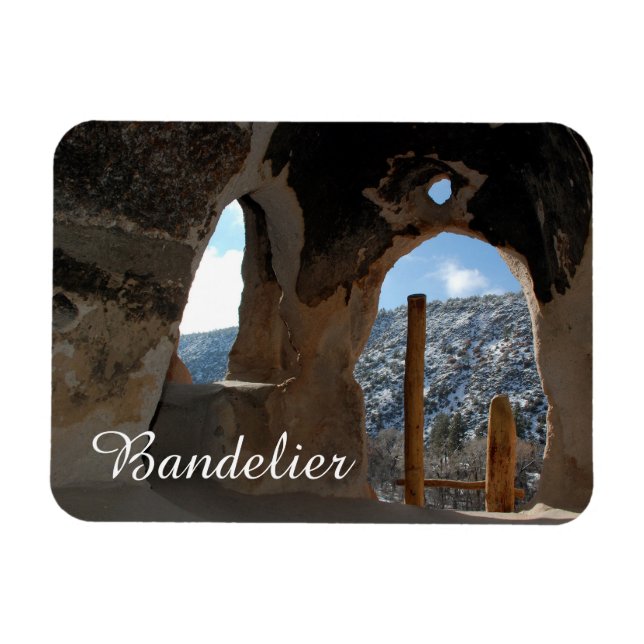 Cavate Dwelling, Bandelier National Monument, NM Magnet (Horisontell)