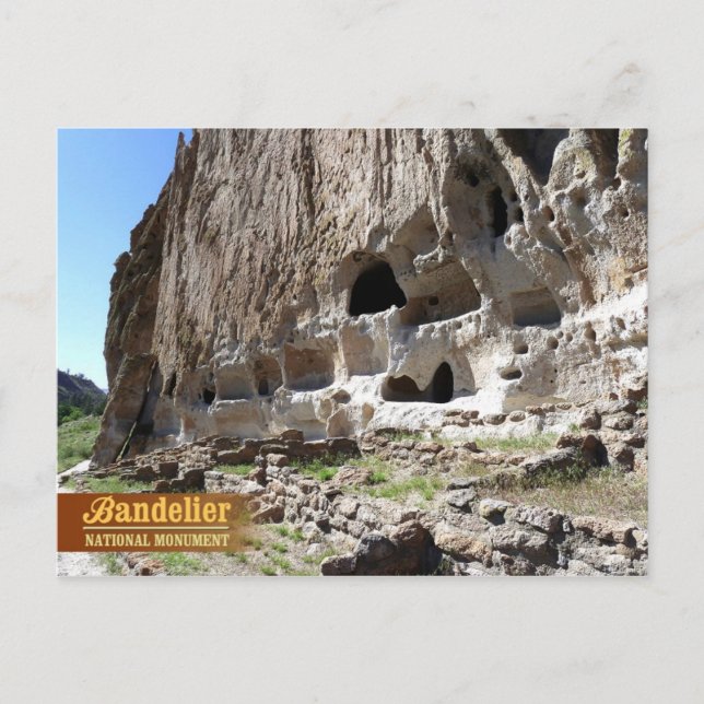 Cavates at Bandelier National Monument, NM Vykort (Framsida)