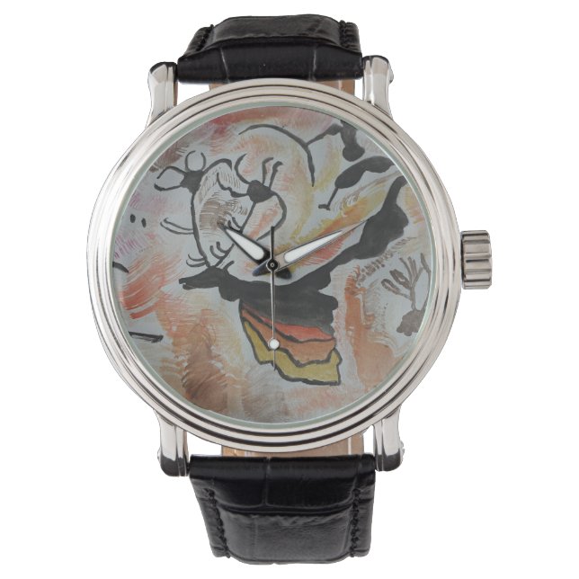 Cave Art-Abstrakt Armbandsur (Framsida)