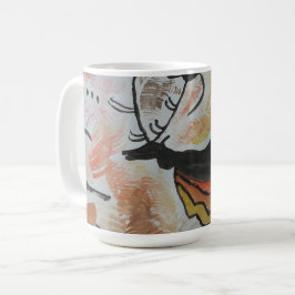 Cave Art-Abstrakt Kaffemugg