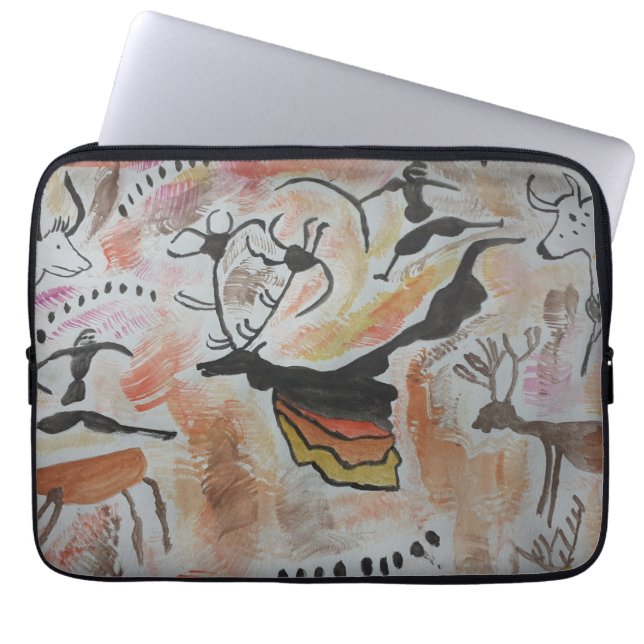 Cave Art Abstrakt Laptop sleeve (Framsidan)