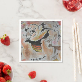 Cave Art-Abstrakt Papper Pappersservett