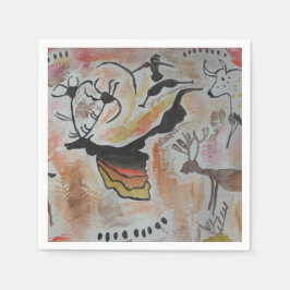 Cave Art-Abstrakt Papper Pappersservett