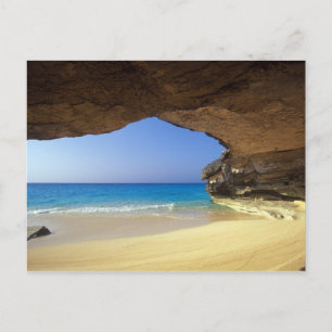 Cave at Fransk Bay, San Salvador Island Vykort