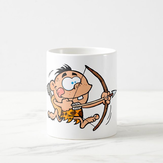 Cave Boy with Bow and Arrow Kaffemugg (Skapare uppladdad)