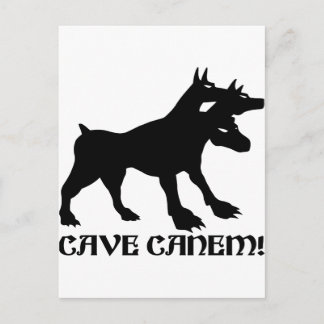CAVE CANEM - BEKÄMPNING AV HUND Latin Vykort