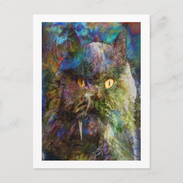 Cave Cat Vykort (Framsida)