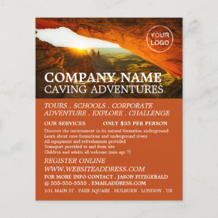 Cave, Cave, Äventyr Reklamflygare Flygblad
