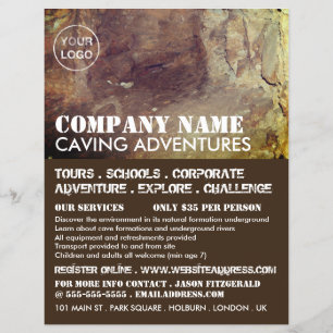 Cave, Cave, Äventyr Reklamflygare Reklamblad