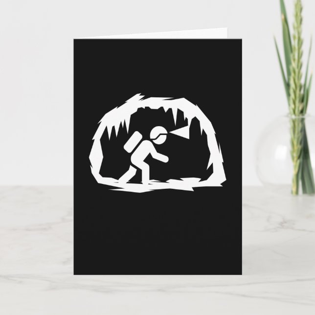 Cave Cave-speleologi Kort (Framsida)