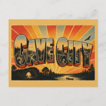 Cave City Kentucky Grottsystem Skog River Konst