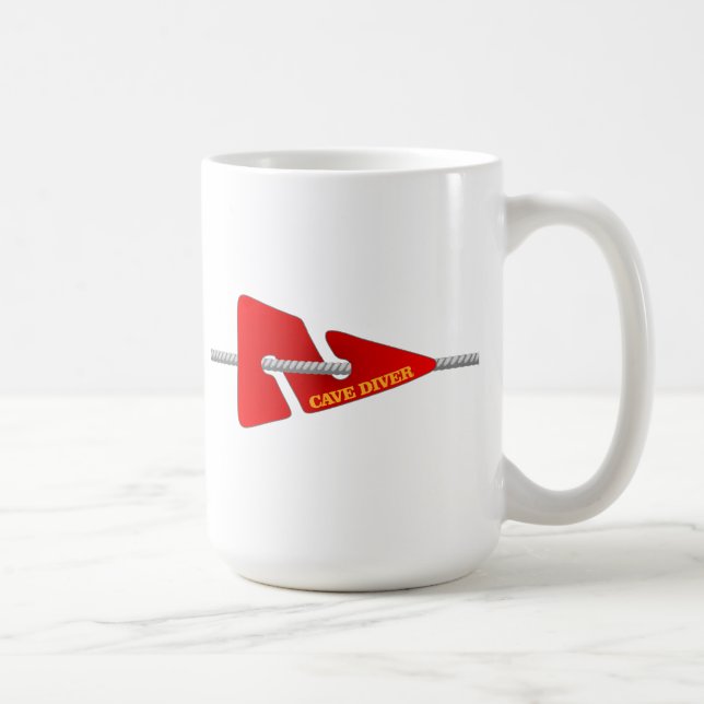 Cave Diver (linjemarkör) Kaffemugg (Höger)