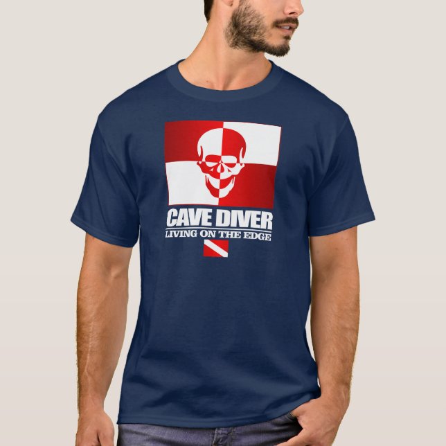 Cave Diver-Living on Kant-apparaten T-shirt (Framsida)