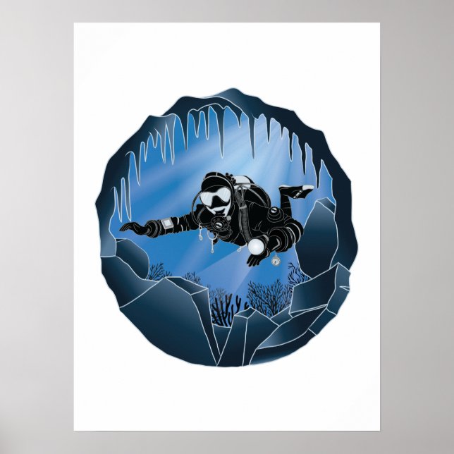 Cave Divers - Undervattensdykare Poster (Framsidan)