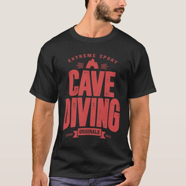Cave Diving - Extreme Sport Gift T Shirt (Framsida)