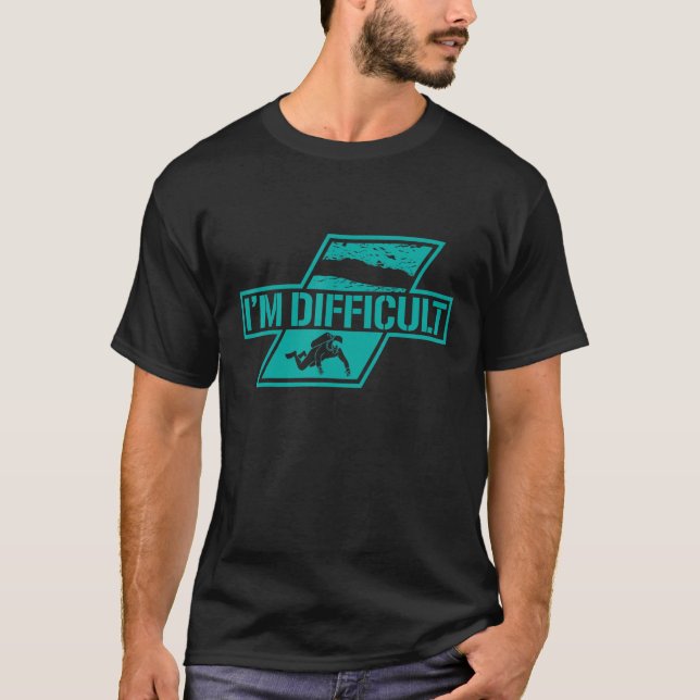 Cave Diving Freediving Underwater Ocea T Shirt (Framsida)