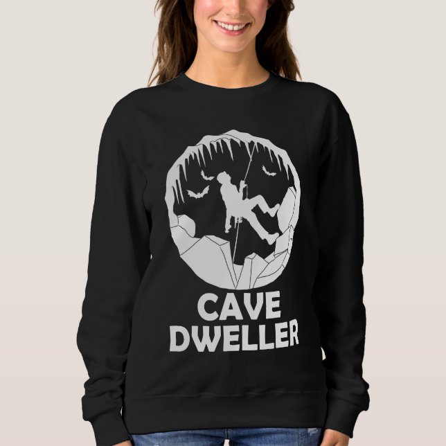 Cave Dweller - Funny Caver Spelunking Speleology T Shirt (Framsida)