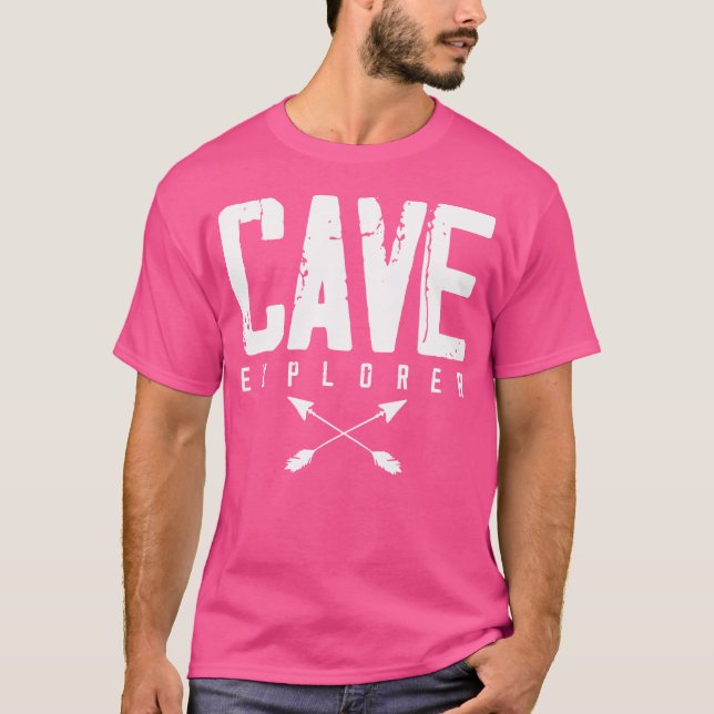 Cave Explorer-spara spelunking Cave Diver Diver Di T Shirt (Framsida)