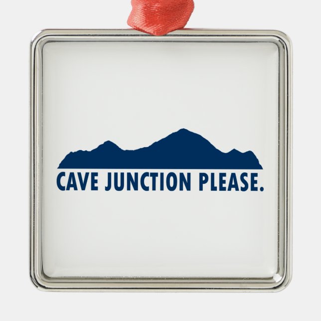 Cave Junction Oregon, tack Julgransprydnad Metall (Framsidan)
